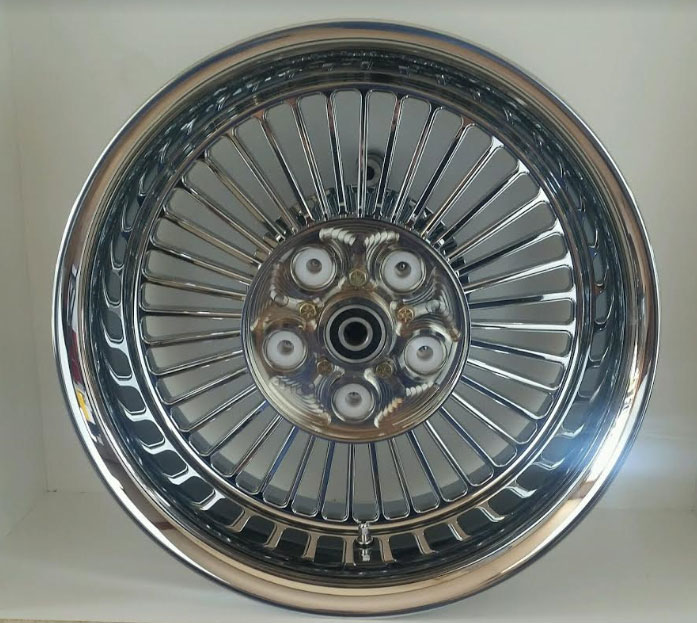 MeanCycles SPOKE LOOK BILLET CHROME WHEEL FOR M109R Part No SUM109SPOKE21