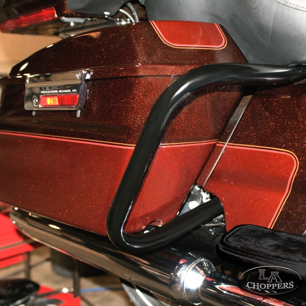 MeanCycles REAR BLACK SADDLE BAG BARS FOR HARLEY 9711 TOURING MODELS