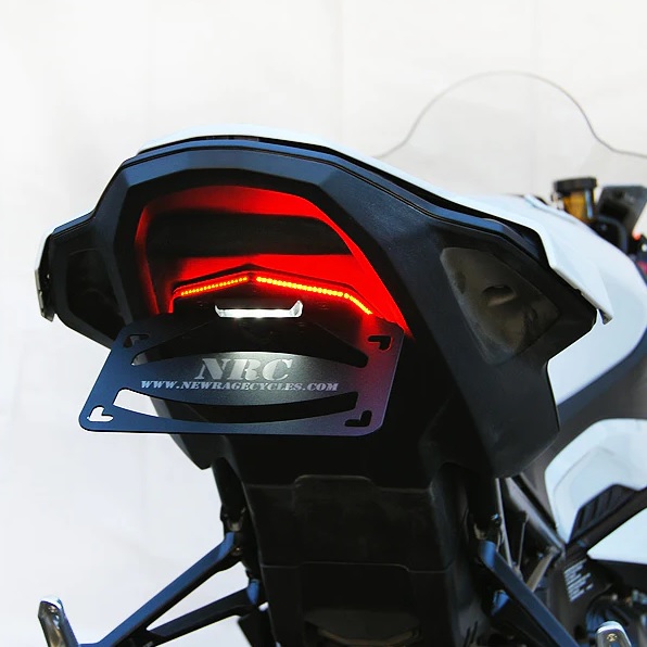 Fender Eliminator Cover Plate W/Red LED Strips – For BMW S1000RR 2019-2024