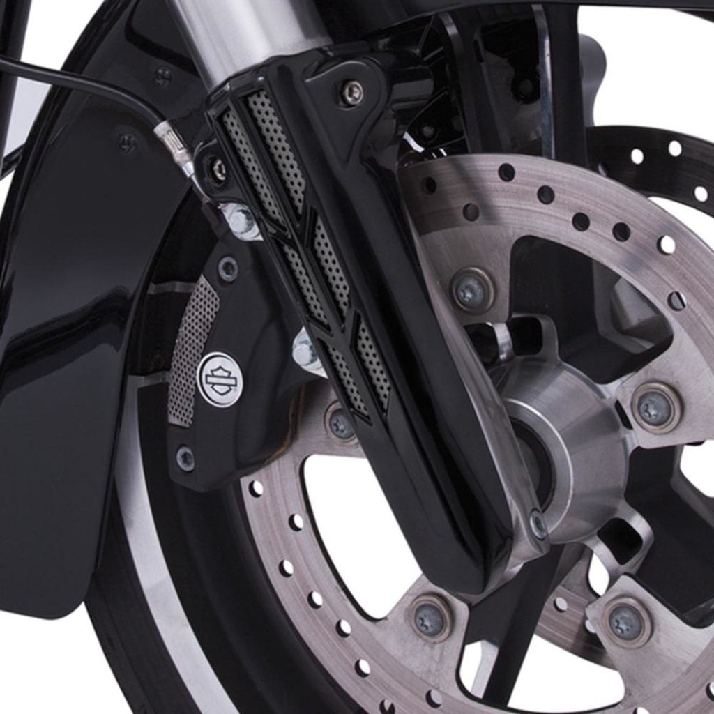 MeanCycles FORKINI LOWER FORK LEG COVERS (BLACK OR CHROME) Part No